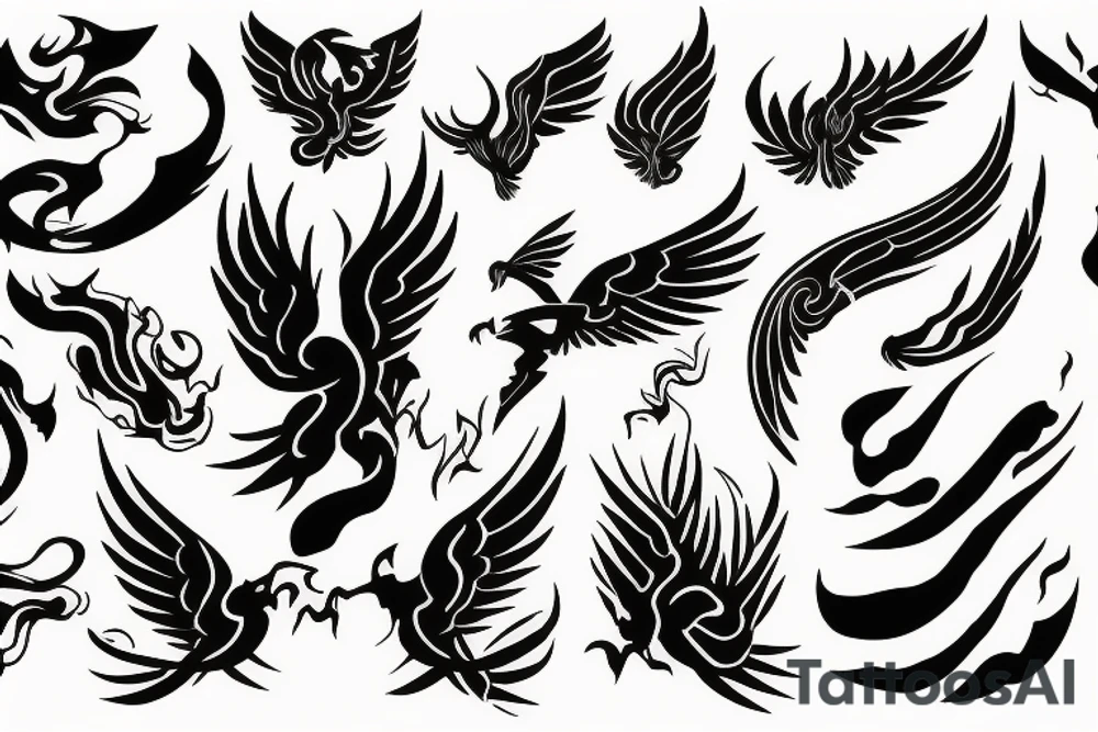 phoenix fire tattoo idea