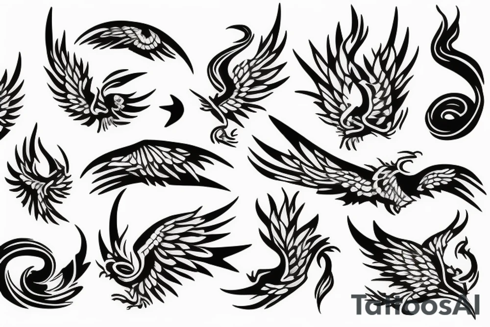 phoenix fire tattoo idea