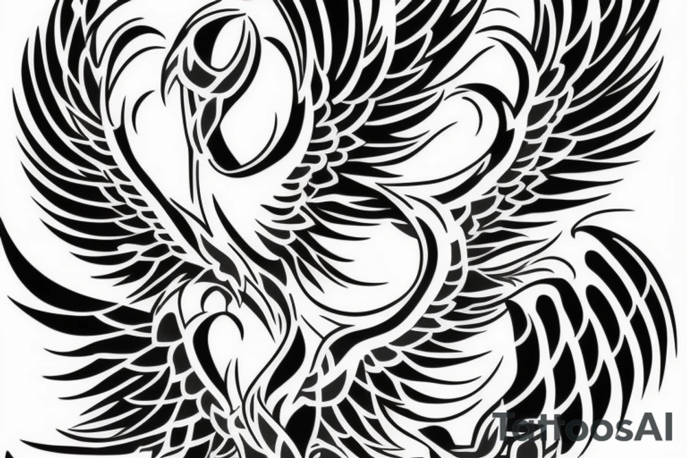 phoenix fire tattoo idea