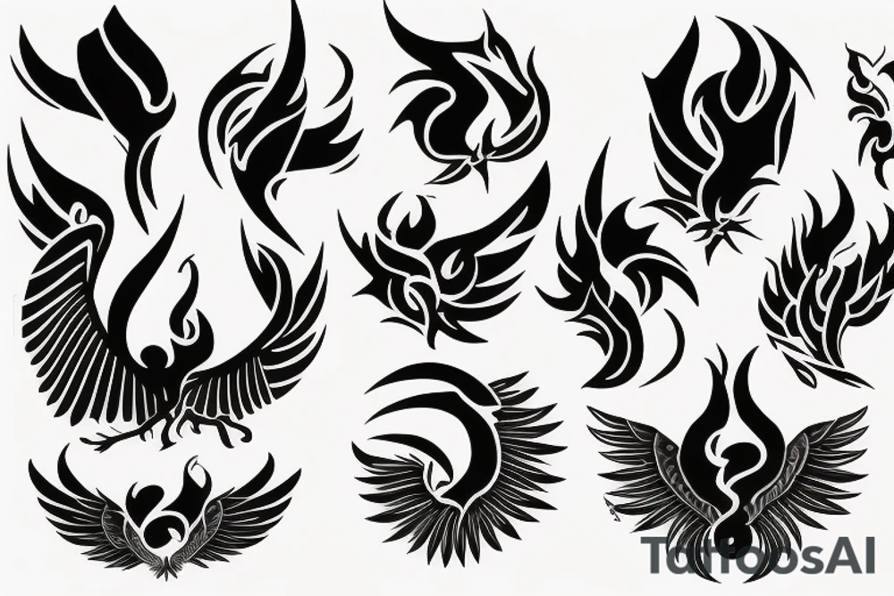 phoenix fire tattoo idea