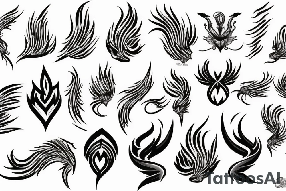 phoenix fire tattoo idea