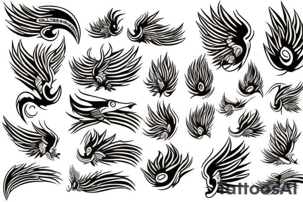 phoenix fire tattoo idea