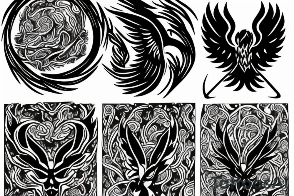 phoenix fire tattoo idea