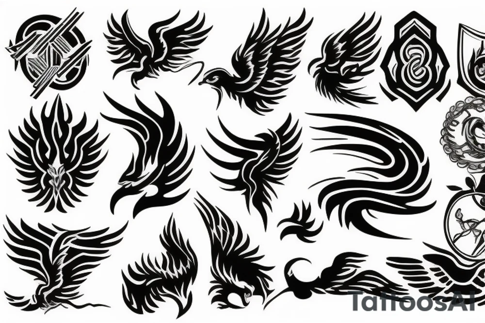 phoenix fire tattoo idea