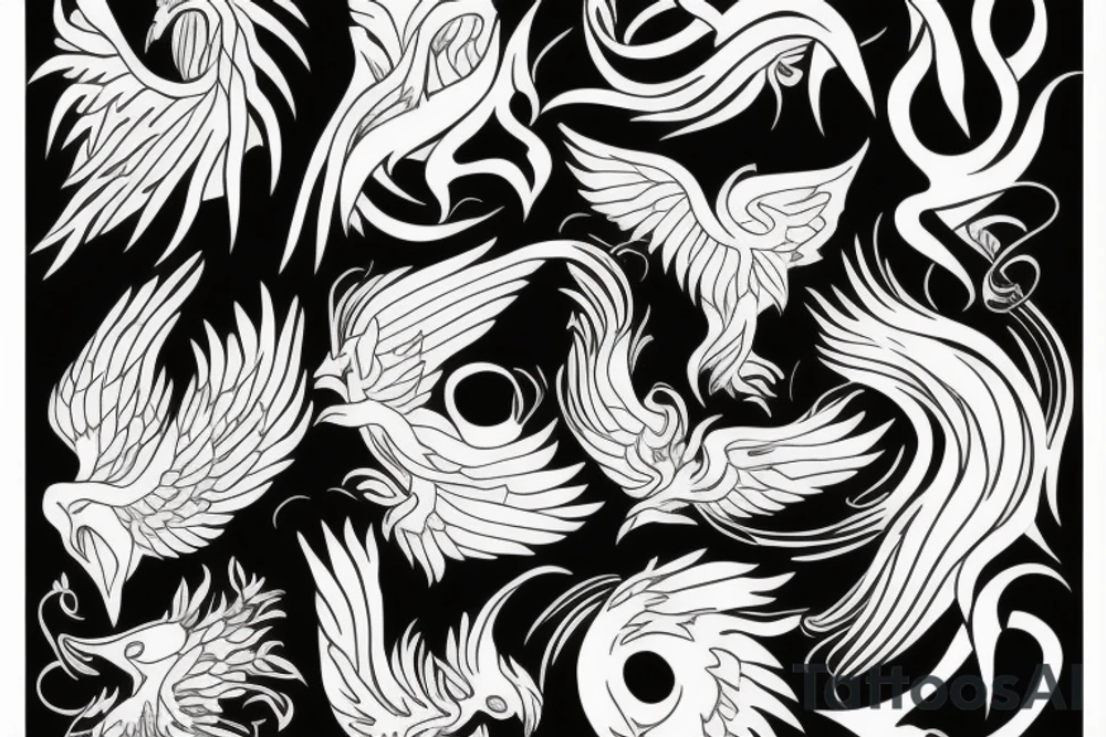 phoenix fire tattoo idea