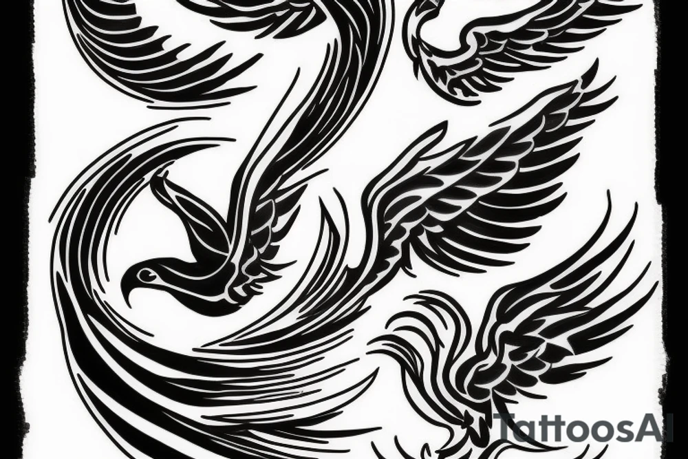 phoenix fire tattoo idea