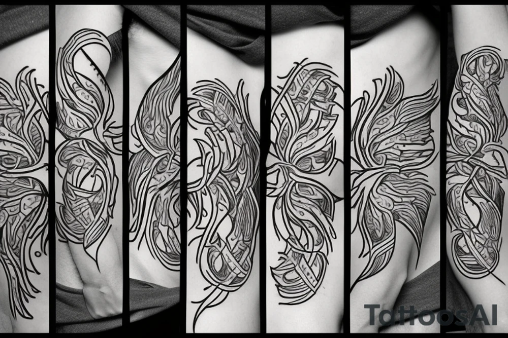phoenix fire tattoo idea