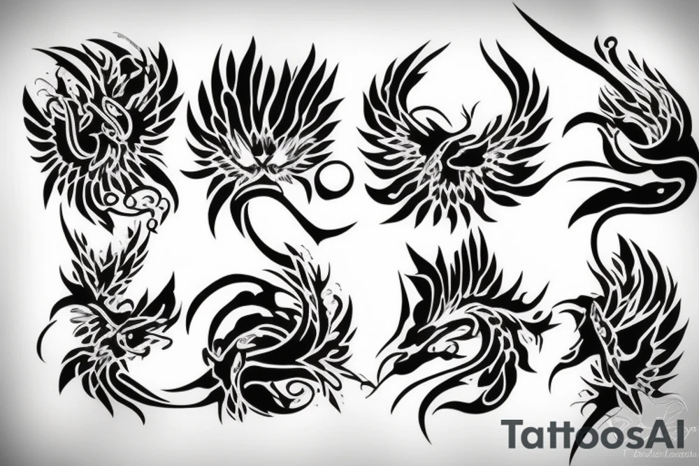 phoenix fire tattoo idea