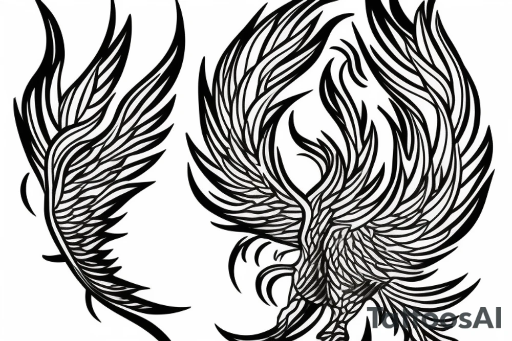 phoenix fire tattoo idea