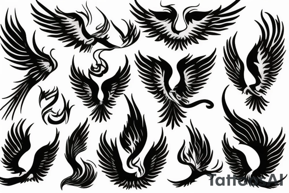 phoenix fire tattoo idea