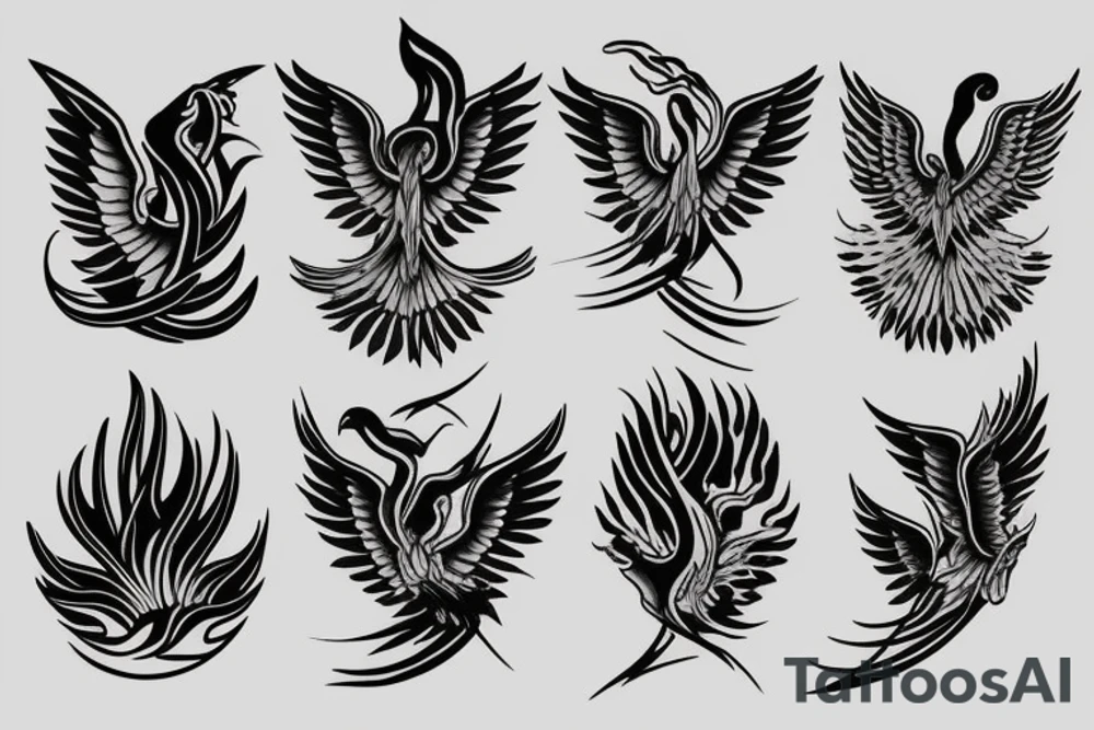 phoenix fire tattoo idea