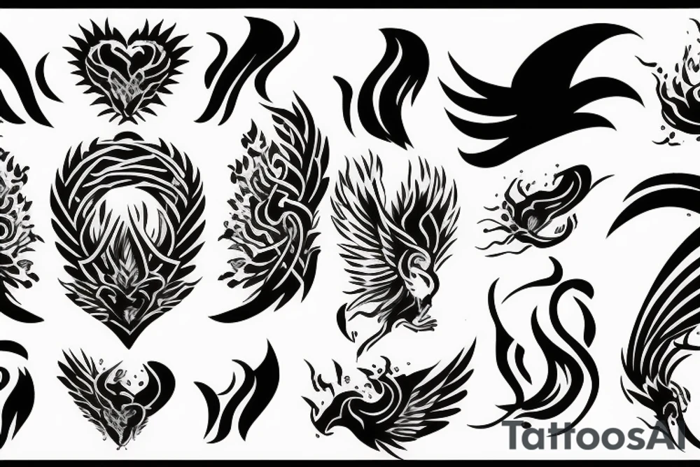 phoenix fire tattoo idea