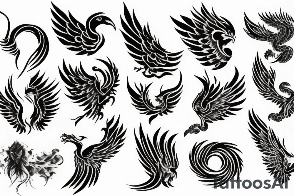 phoenix fire tattoo idea