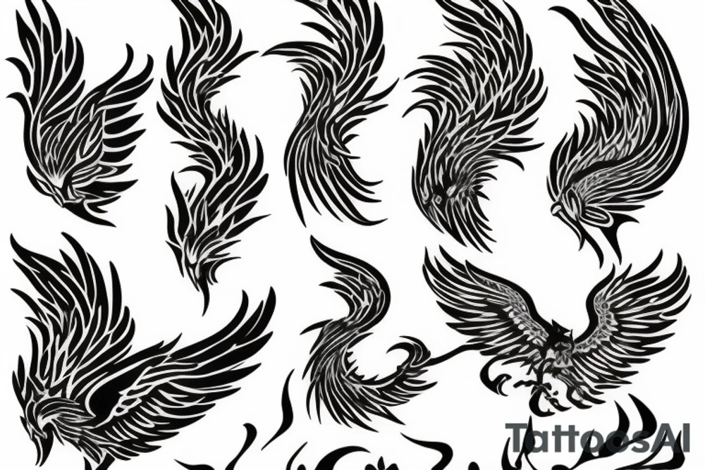 phoenix fire tattoo idea