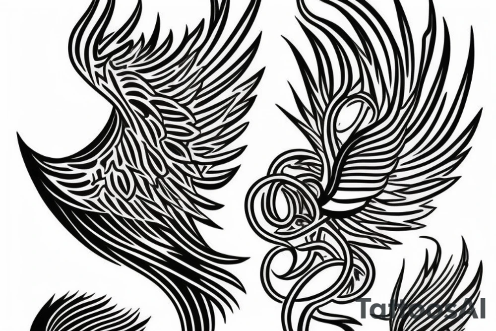phoenix fire tattoo idea