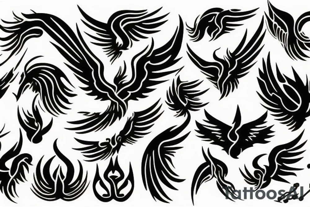 phoenix fire tattoo idea