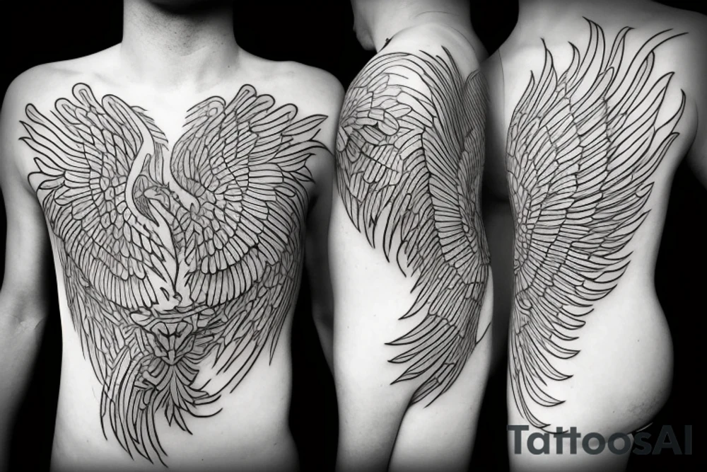 phoenix fire tattoo idea