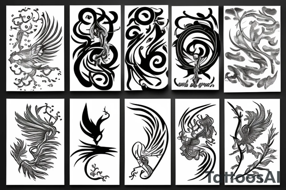 phoenix fire tattoo idea