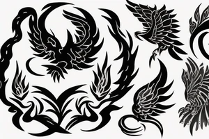 phoenix fire tattoo idea