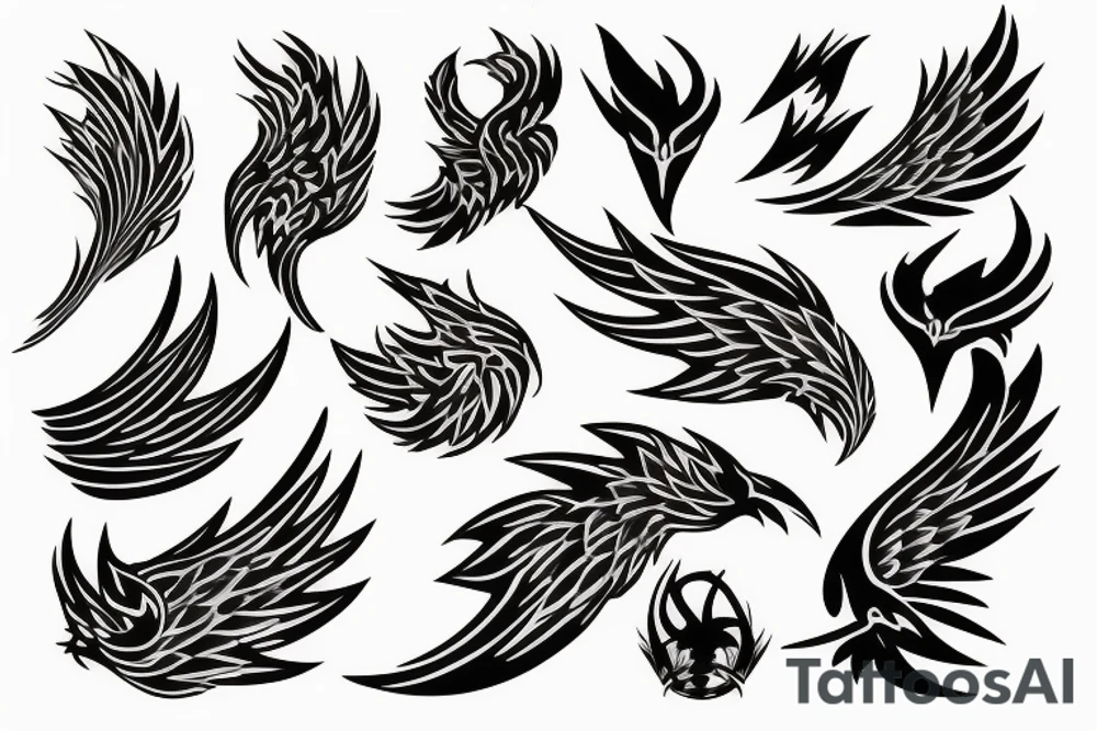 phoenix fire tattoo idea