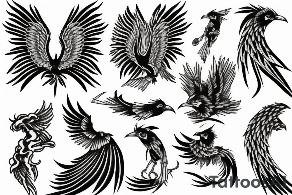 phoenix tattoo idea
