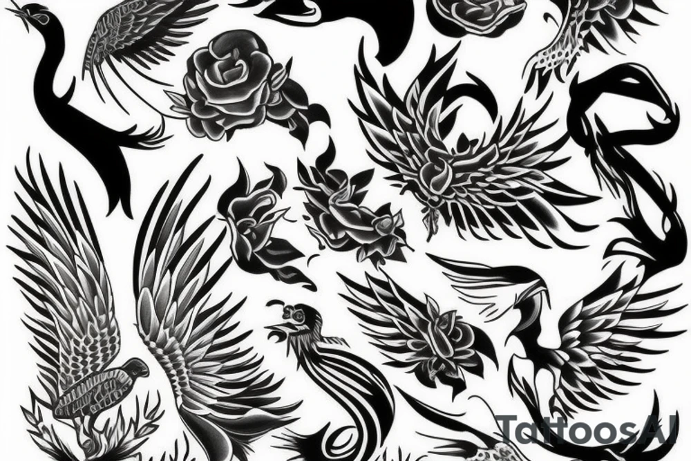 phoenix tattoo idea