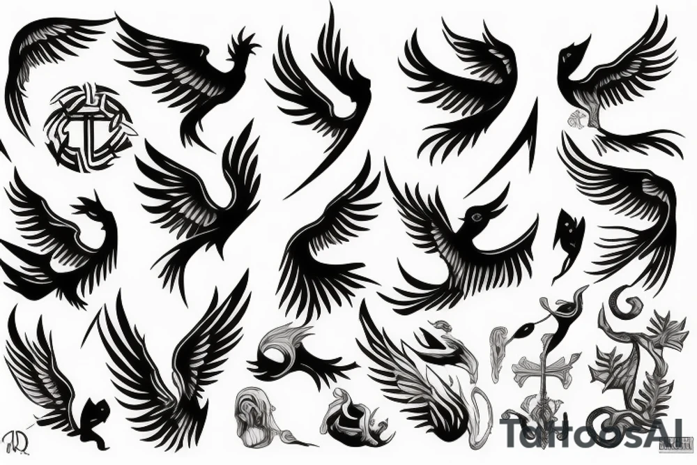 phoenix tattoo idea