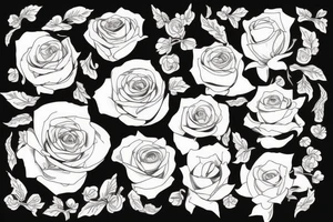 Rosen mit Löwe tattoo idea