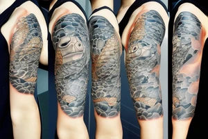 marine turtle tattoo idea
