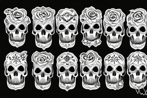 Skulls tattoo idea