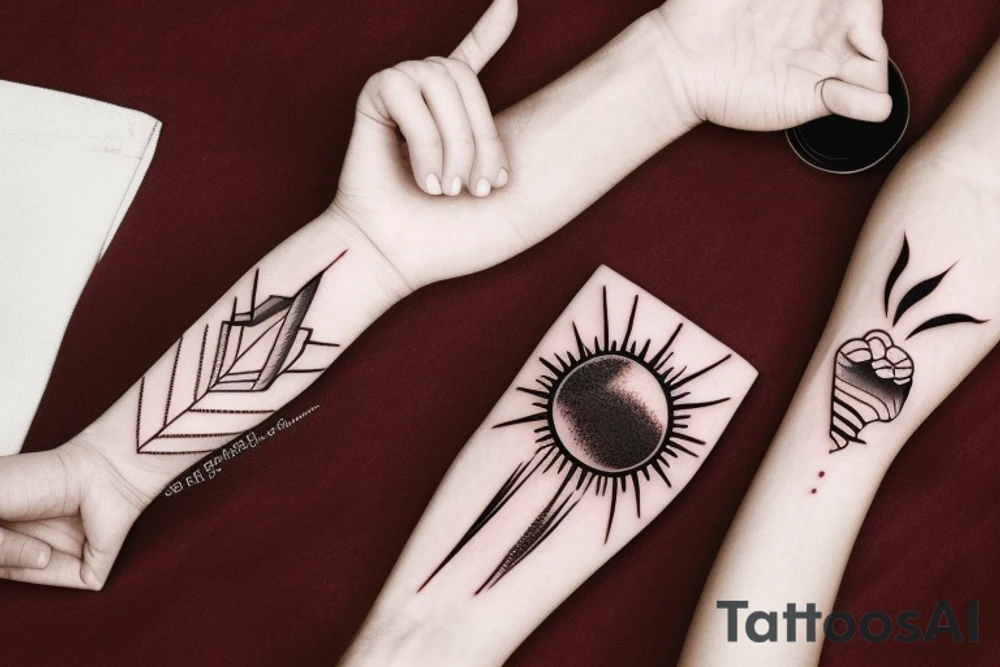 Sun rise tattoo idea