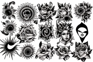 Sun rise tattoo idea