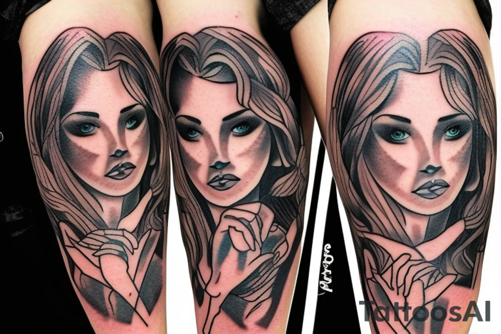 Sunrise with light rays tattoo idea