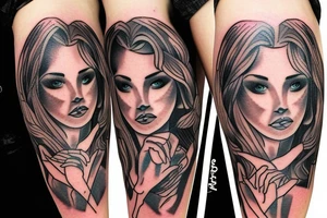 Sunrise with light rays tattoo idea