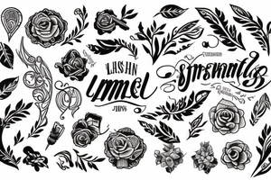 Initials LMBJ tattoo idea