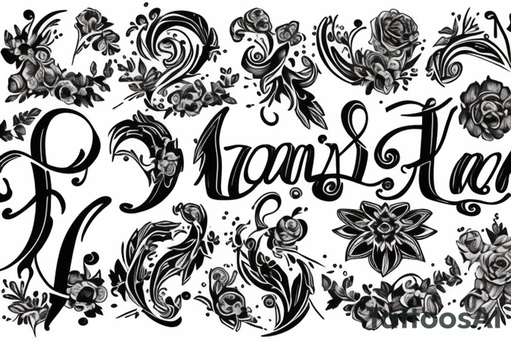 Initials LMBJ tattoo idea