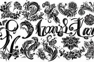 Initials LMBJ tattoo idea