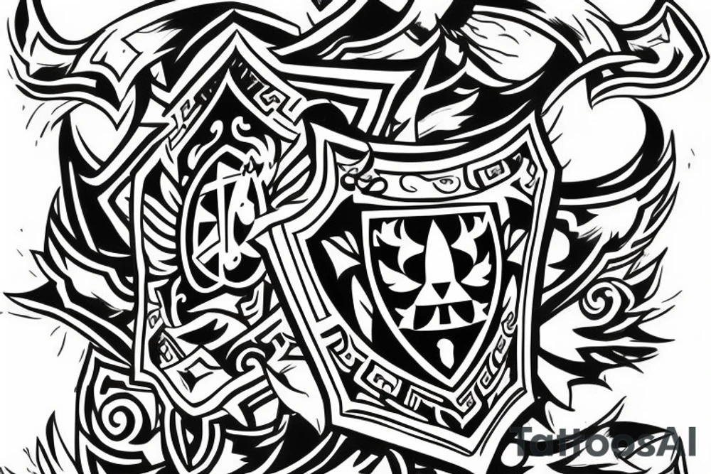 hyrule crest tattoo idea