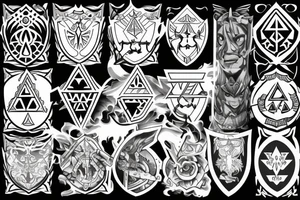 hyrule crest tattoo idea