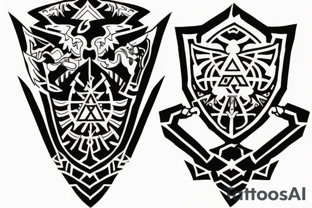 hyrule crest tattoo idea