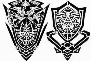 hyrule crest tattoo idea