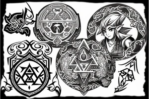 hyrule crest tattoo idea