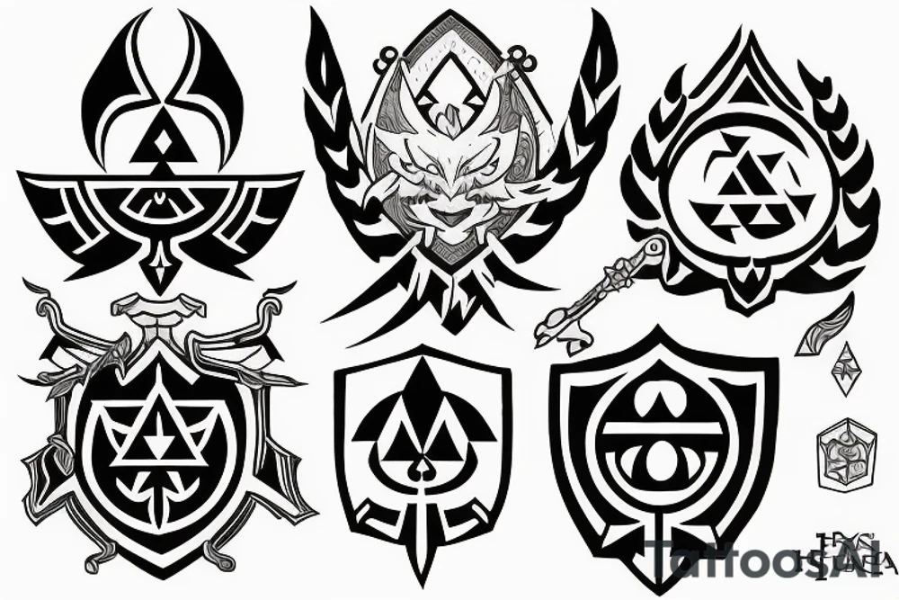 hyrule crest tattoo idea