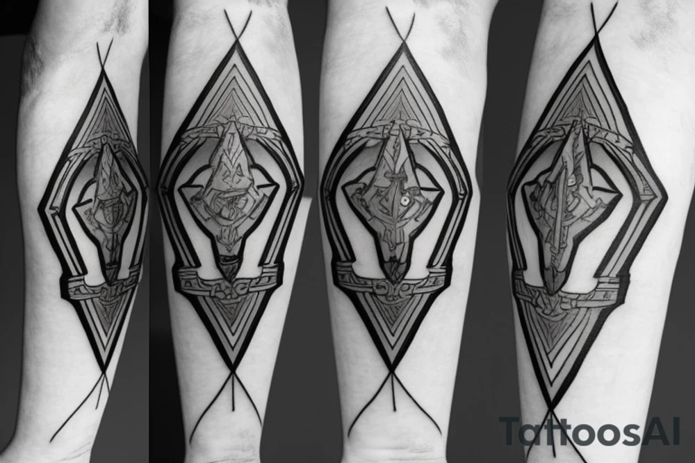 the master sword as a lightsaber tattoo idea