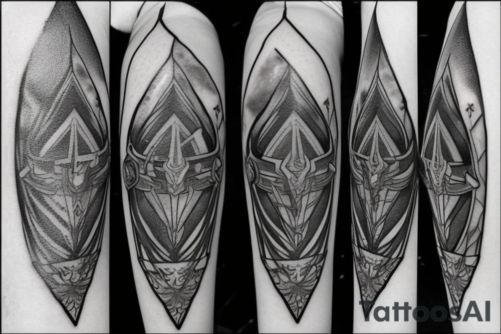 the master sword as a lightsaber tattoo idea