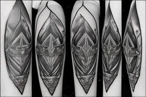 the master sword as a lightsaber tattoo idea