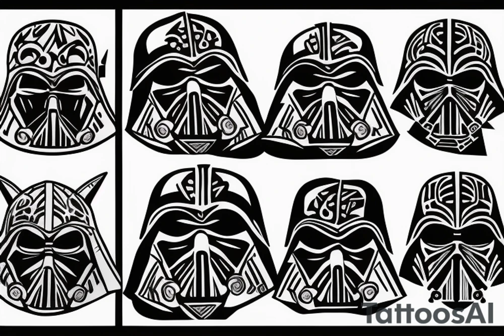 Link from the Legend of Zelda dressed up like Darth Vader tattoo idea