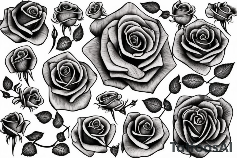 A Rose tattoo idea