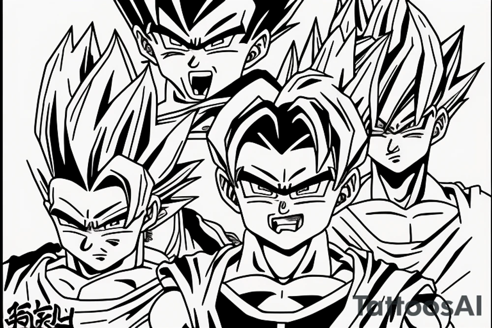 anime tattoo gohan dragonball z tattoo idea