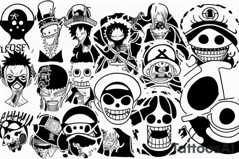 one piece trafalgar law tattoo idea